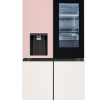Tủ lạnh LG - Objet hồng-trắng W821GPB453